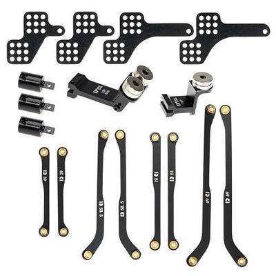 High Clearance 4 Links Set for AX24, Front Extend 6mm, Rear Extend 18, Stainless Steel Links Set, Upgrade Parts for AX24 XC-1, 1/24 RC Crawler Car Upgrade Accessories