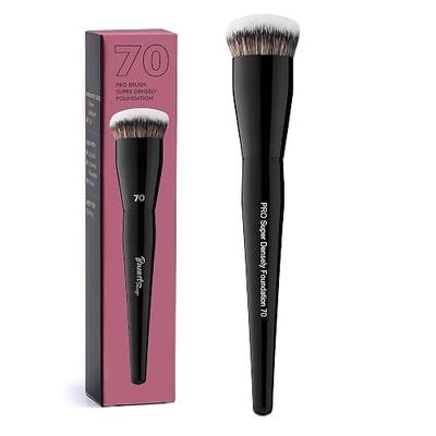 Bueart Design Professional Super Dense Foundation Buffing Brush 70 | Black Handle,Soft Short Bristles for Powder,Liquid Makeup Application