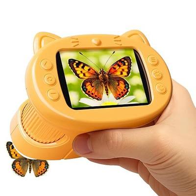 Handheld Digital Mini Microscope for Kids: 1000X 4K 2.4" Microscopes Toys | Portable Pocket STEM Electronic Learning Educational Science Kit 8-12 Birthday Gift 4 5 6 7 Year Old Boy Girl