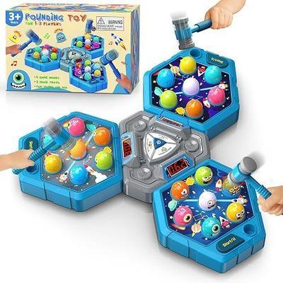 WAYKEE Whack Game Mole,Toys for 3-12 Year Old Girls Boys,Gifts for Kids | Interactive Educational Toys,Whack Game for Kids Multiplayer with Hammers Sound and Light, Birthday Xmas Gift for Girls Boys