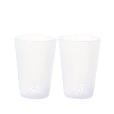 Silipint 1.5oz Silicone Shot Glasses – Pack of 2 Unbreakable, BPA-Free, Non-Toxic, Dishwasher & Freezer Safe Cups – Colored Shot Glasses for Cold Beverages, Cocktails, Travel, Party (Icicle)