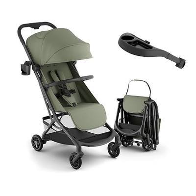 Neo Lightweight Baby Travel Stroller Airplane-Friendly | One-hand fold with near-flat recline includes snack tray UPF 50+ canopy and rain cover for newborns to toddlers up to 55 lbs