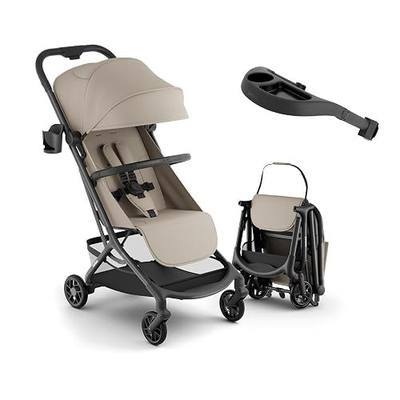 Neo Lightweight Baby Travel Stroller Airplane-Friendly | One-hand fold with near-flat recline includes snack tray UPF 50+ canopy and rain cover for newborns to toddlers up to 55 lbs
