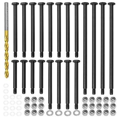LRFHL Suspension Pin Set Steel for TRAXXAS 1/5 X-MAXX 6S/8S 1/6 XRT RC Car | Front Rear Suspension Arm Pin Screw Set Repair Kit RC Upgrade Parts