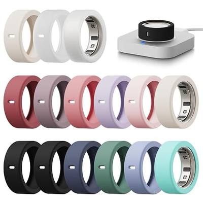 15 Pack Cover Compatible with Oura Ring Gen 4/4 Ceramic/3 Horizon/Heritage | Anti-Scratch Silicone Case for Oura Ring 4/3 Protector for Women Men Working Out Gym, Support Charging with Cover on