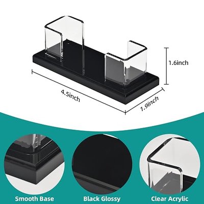 PecMuikee Business Card Holder for Desk,Acrylic Business Card Display Stand,Multiple Business Card Holders for Office, Exhibition, Home, Restaurant (slot 1)