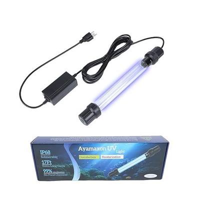 32W UV Submersible Aquarium Light for 100-2000 Gallon,Aquarium UV Light Water Clarifier for Pond, Pool, Hot Tub & Cold Plunge with Fish Tank Control
