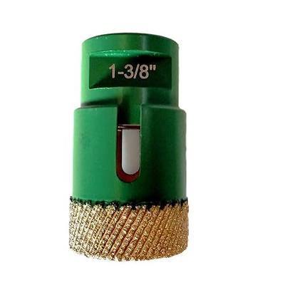 JDK Arix Diamond Core Drill Bit, Green, 1-3/8 Inch, Segment Design for Quartz, Porcelain, Marble