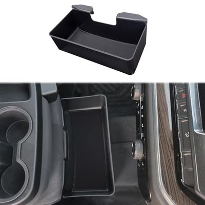 JKCOVER Center Console Hanging Organizer Box Compatible with 2019-2026 Chevy Silverado/GMC Sierra 1500 and 2020-2026 Chevrolet Silverado/Sierra 2500HD 3500HD Accessories(Split-Bench Folding Seat Only)