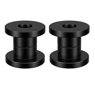 Solid Handlebar Riser Bushings Compatible with Harley Softail M8 2018-2024 Street Bob Low Rider Fat Bob - Heavy Duty Steel Handle Bar Mounts Eliminate Flex & Vibration Black 4 Pack