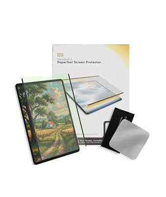 EIP Detachable Paperfeel Screen Protector for iPad Pro M5/M4 13-Inch | Anti blue light eye protection, reusable nano suction strip, easy install detach, antiglare matte film, draw like paper