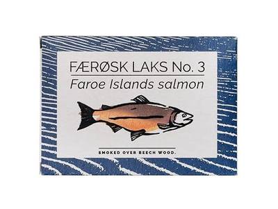 Fangst Faerosk Laks No.3 | Tinned Faroe Islands Salmon Smoked Over Beech Wood | 1 x 110g Can