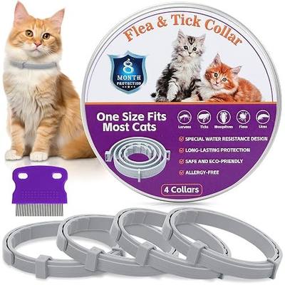 4 Pack Pet Collar for Cats – Adjustable Waterproof Collar, Soft Rubber Material, Lightweight Design