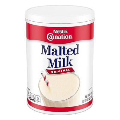 Carnation Malted Milk, Dry Shelf Stable Malted Milk, Great for Baking, Shakes, Sundaes, 2.72 lb Can