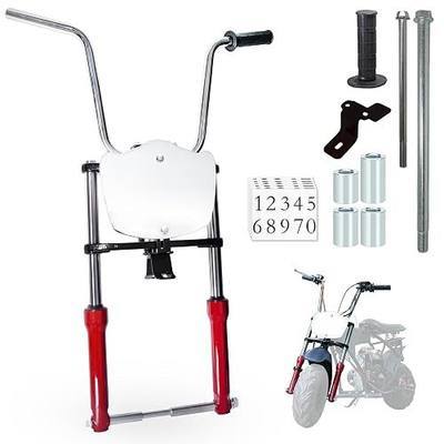 JMCHstore MINI BIKE FRONT FORK SUSPENSION KIT for Coleman CT100U CC100X B100,For FRP GMB100, Mega moto MMB80 105 Motovox MBX10 Realtree RT100 Mini bike (Black & Red)
