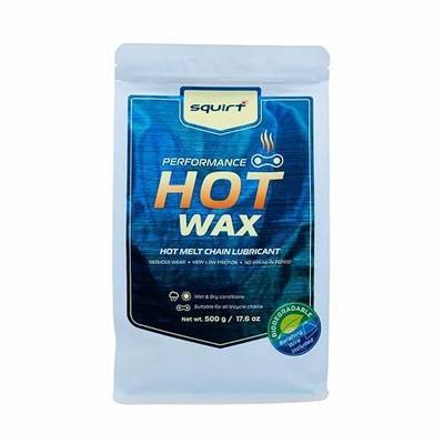 Squirt Performance Hot Melt Bike Chain Wax Granules for Clean, Quiet & Durable Lubrication - Bicycle Chain Wax Lubricant for Racing & All-Weather Cycling - Biodegradable & PFAS-Free, 500 g / 17.6 oz | bike-oils