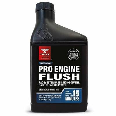 TRIAX Pro Engine Flush Oil-Based Deep Clean Motor Oil Flush Removes Sludge & Carbon | Non-Solvent | Safe for Engine, Seals, Injectors | Professional Shop Grade (16 oz - 473 ml)