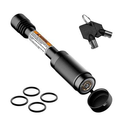 TIROL Trailer Hitch Lock,5/8"Dia 3.5"Long Fits Class III IV 2"&2.5"Receiver | Anti-Theft Trailer Lock,Push-To-Lock Design,Anti-Rattle O-Rings,Theft Tow Protection For Truck,Suv,Boat And Utility Trailers