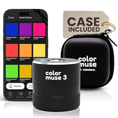 COLOR MUSE 3 Portable Color Matching and Paint Scanner Device with Protective Travel Case – Wireless Digital Colorimeter Sensor for Accurate Color - Pocket-Sized, Easy Carry, Indoor/Outdoor Projects