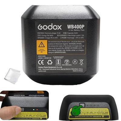 GODOX WB400P Battery AD400 Pro II Flash Battery, ๐๐๐๐ ๐ฎ๐ฉ๐ ๐ซ๐๐๐๐ ๐๐๐ซ๐ฌ๐ข๐จ๐ง, with Upgraded Activation Button,for XPLOR 400PRO AD400Pro