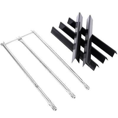 Uniflasy Grill Parts for Weber Genesis 300, Burner Tubes and Flavorizer Bar | Fits 2007-2010 E310/E320/E330/S310/S320 side-control grills; includes 67722 burner tubes and 7540 flavorizer bars