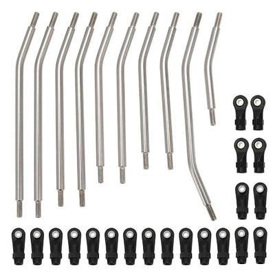 MEUS RACING SCX10 II Links Set 324mm Wheelbase for AXIAL SCX10 II 90046 90047 90035 Upgrade Parts 10pcs (324mm)