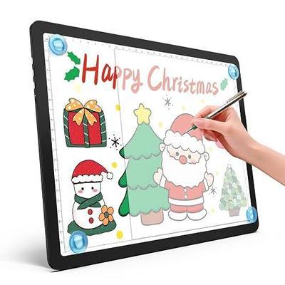 Heanolier Rechargeable A4 Tracing Light Box Drawing Pad,9000 Lux Bright Magnetic light pad, Dimmable Lightbox,3 color modes,light board for Diamond painting,light table for Sketching,Tattoo,X-ray View