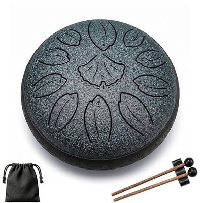 Steel Tongue Drum 6 Inch 11 Notes Garden Rain Drum Musical Instrument Gift | Meditation Percussion Instrument for Yoga Sound Healing, Unique Decor Creative Gift for Relaxation,Tea Room,Stress Relief