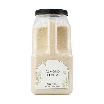 Olive & Vine Almond Flour, Nutty Flavor, For Baking & Cooking, Rich Tradition, Authentic Taste, For Global Recipes (5 Pound)