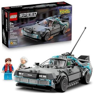 LEGO Speed Champions Time Machine from Back to The Future Building Toy for Kids - Pretend Play & Display Car Toy W/ 2 Build Modes for Boys & Girls, Ages 9+ - Gift for Birthdays - 77256