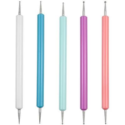 5-Piece Pattern Tracing & Embossing Stylus Set – Dual-Ended Ball Tip Tools for Transfer Paper, Drawing, Clay Sculpting & Nail Art