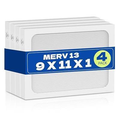 4-Pack 9 x 11 x 1 MERV 13 Replacement Dehumidifier Filter Compatible with Santa Fe Compact70, Ultra70, Element, Compact2, UA 65H dehumidifier Models