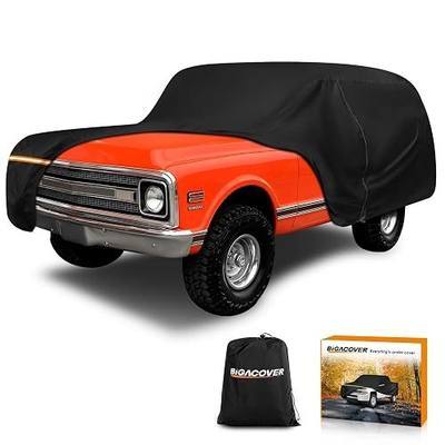 Car Cover for Chverolet K5 Blazer/GMC Jimmy 1969-1991 420D & Cotton Lining | Waterproof All Weather with Zipper Windproof Heavy Duty All Weather with Wind, Sun, UV and Dust Protection