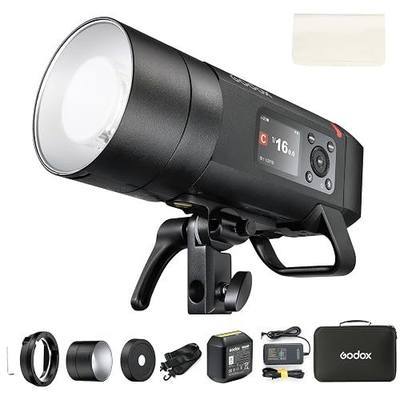 Godox AD400 Pro II AD400Pro II Outdoor Flash Strobe, 400Ws 2.4G TTL 1/8000 HSS Monolight, 0.01-1s Recycle, 30W Modeling Lamp, GODOX AD400ProII AD 400 Pro II with Rechargeable Battery & Bowens Mount