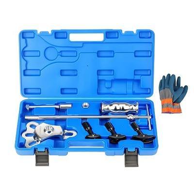 Rear Axle Bearing Remove Puller Tool Kit, Slide Hammer and Bearing Remover Set with Slide Hammer Yoke and 3 Rear Axle Puller Adapters, 1" to 2-7/8" IDs