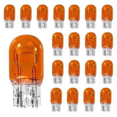 T20 7440A WY21W Turn Signal Bulb Daytime Running Light Blinker Brake Light Bulbs, 10PCS Monofilament Side Marker Lights Mini Taillight 7440 Bulb Replacement for Cars,Trucks,SUVs(Amber)