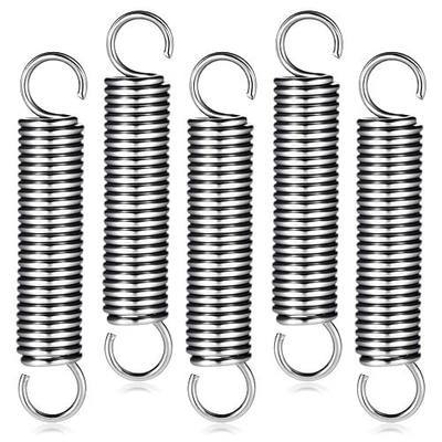 5 PCS Small Extension Springs Dual Hook Ends, 2" Length 0.35" OD Compression Stainless Steel Extension Springs Kit for Hobby DIY Crafting Home Repairs, Durable Reliable
