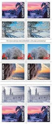 Winter Landscapes 2025 (Book of 20) First-Class Mail Forever Postage Stamps