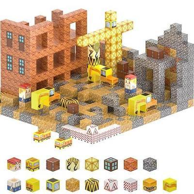Magnetic Building Blocks for Kids, Magnetic Tiles Build Cubes Game, 100PCS STEM Educational Magnet Toys, Ideal Gift for Toddlers Boys Girls Grandkids Christmas Birthday