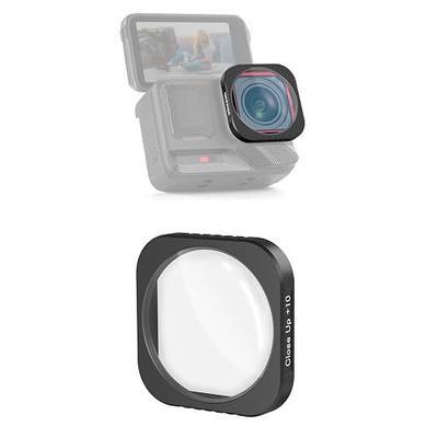 NEEWER 10X Macro Lens Compatible with Insta360 Ace Pro/Ace Pro 2, Action Camera Magnification Lens, Not Waterproof, NOT Compatible with Updated Version Redesigned Round Octagonal Lens Guard, LS-C40