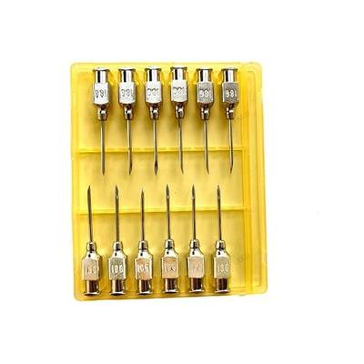 Veterinary Needles, Cattle Needle Poultry Injection Needles 12 Sticks,Suitable for Pigeons, Chickens, Ducks, Geese, Pigs, Sheep, Horses (12X20 18G)