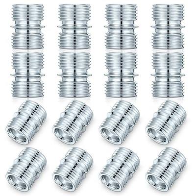 16 Pcs Coarse Thread Connectors 3/4 Inch Wire Shelving Pole 16 Teeth Wire Shelf Fittings Metal Shelf Unit Replacement Accessories for Wire Rack Poles Metal Shelving Parts