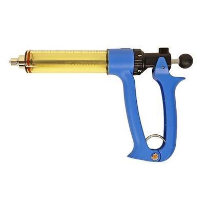 50ml Semi-Automatic Livestock Syringe Dosage Adjustable Cattle Syringe | Luer-Lock Cow Goat Pig Sheep Syringe, 5-Gear Dose Adjustment Repeating Cattle Vaccine Gun Veterinary Syringe for Farm Ranch