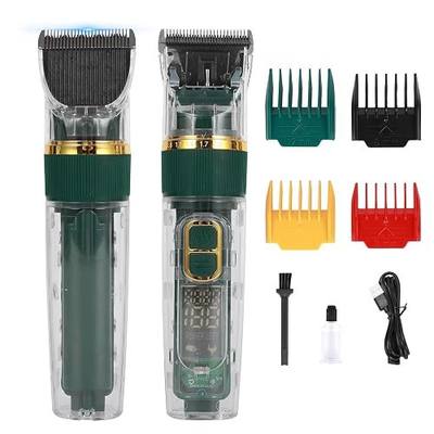 Pet Dog Grooming Kit Low Noise - Rechargeable Cordless Dog Clippers, IPX7 Waterproof Clippers with 4 Guide Combs & Stainless Steel Blade for Cats/Dogs/Small Animals