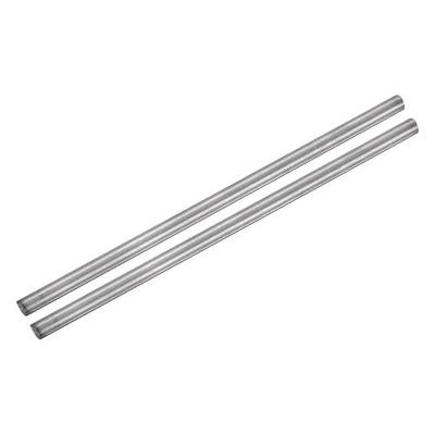 MECCANIXITY 2 Pcs Titanium Round Rod, 0.39" Dia(10mm) 8" Length GR2 Metal Solid TA2 Titanium Round Bar Rod Stock for Model Plane Cars Ship DIY Craft