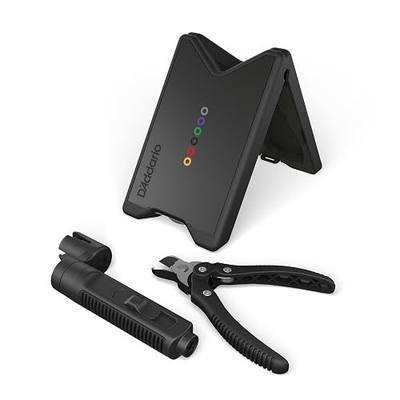 D'Addario Tour Grade Guitar String Changing Kit – Peg Winder/Bridge Pin Puller Tool, Cutter & Storage Case with Built-In Neck Rest – Tools for Setup, Repair, Maintenance | D'Addario string changing kit includes essential tools for fast string changes, clean setup work and reliable maintenance.