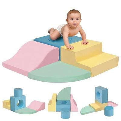 MIND&ACTION Climbing Toys for 1 Year Old, Baby Foam Climbing Blocks Indoor | Soft play set, High-density, Indoor Climbing blocks for 1-3 years, Climbing crawling balance play, fully expands in 24 hours