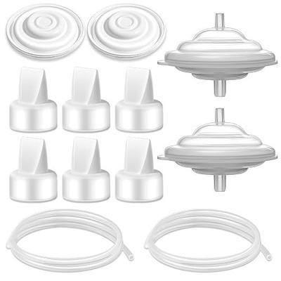 Breast Pump Parts for Spectra and Motif Luna, Replacement backflow Protectors Membrane Duckbill Valve Tube for Spectra S1 S2 9 Plus SG Pumps Not Original Spectral Replacement Pump Parts.