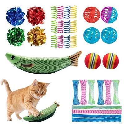 Cat Toys 33 Pack - Delightful Interactive Variety Set for Cats & Kittens with Catnip Toy, Crinkle Balls, Cat Ball Toys, Springs to Reduce Anxiety & Destructive Behaviour