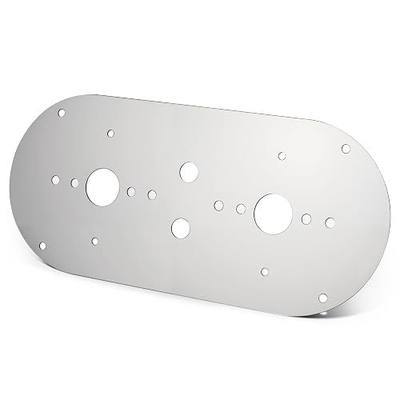 Stainless Steel Watermelon Light Mounting Plate Fits Peterbilt 359 379 389 and Kenworth W900L Truck Door or Bunk Light Bracket 1PC